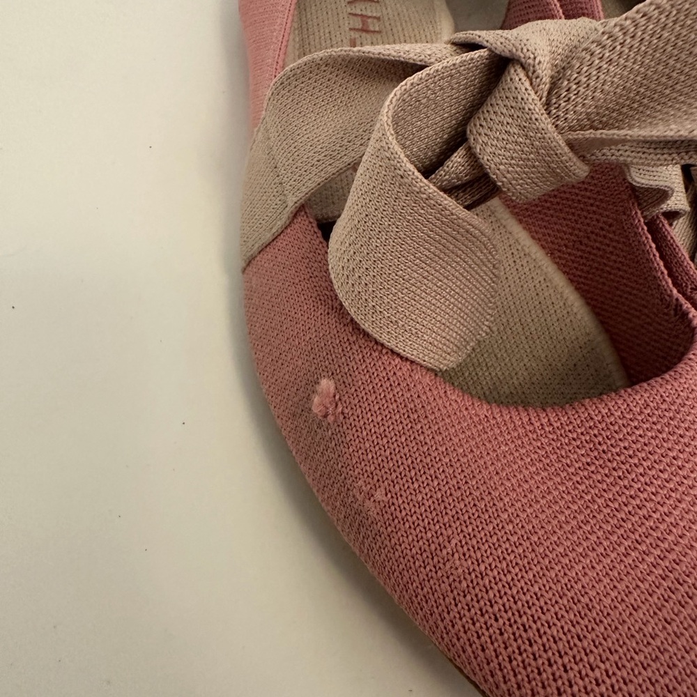 Rothy's Pink Women's Bow The Point Flats - Picture 2 of 5
